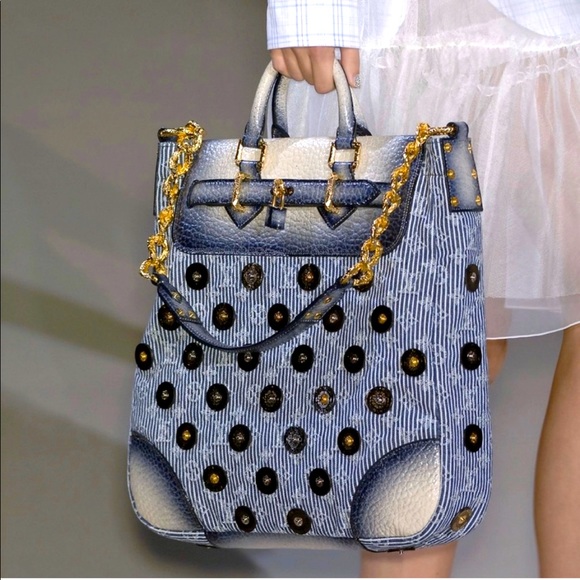 💙🥂🎉LV Leather & Denim Stripes Corsaire🎉🥂💙 - Picture 3 of 16